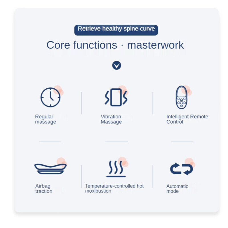 Electric Therapy Lumbar Waist Traction Massager